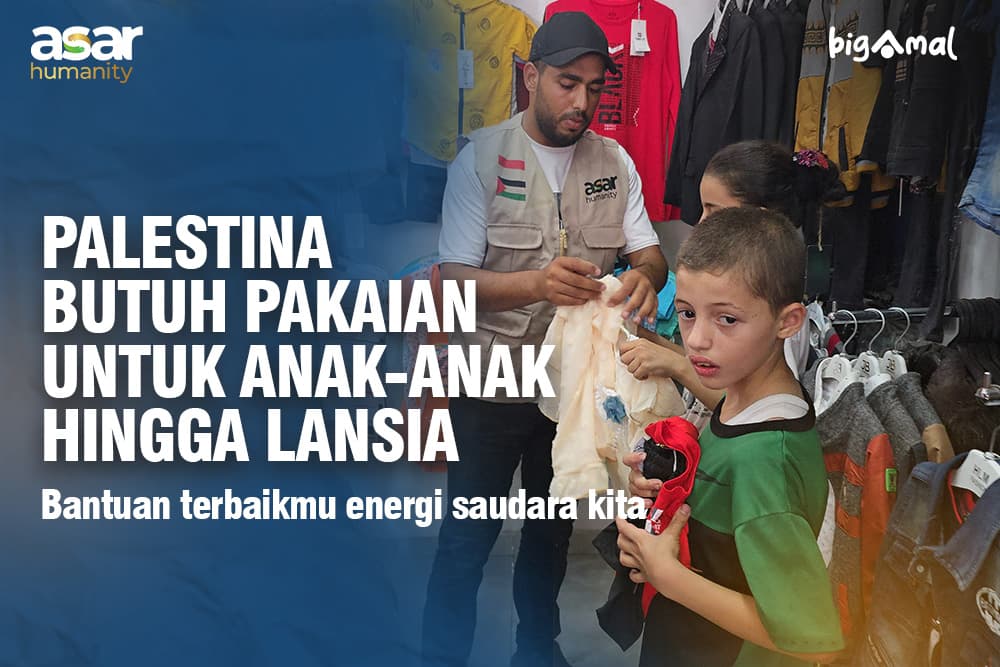 Sedekah Pakaian untuk Saudara Palestina