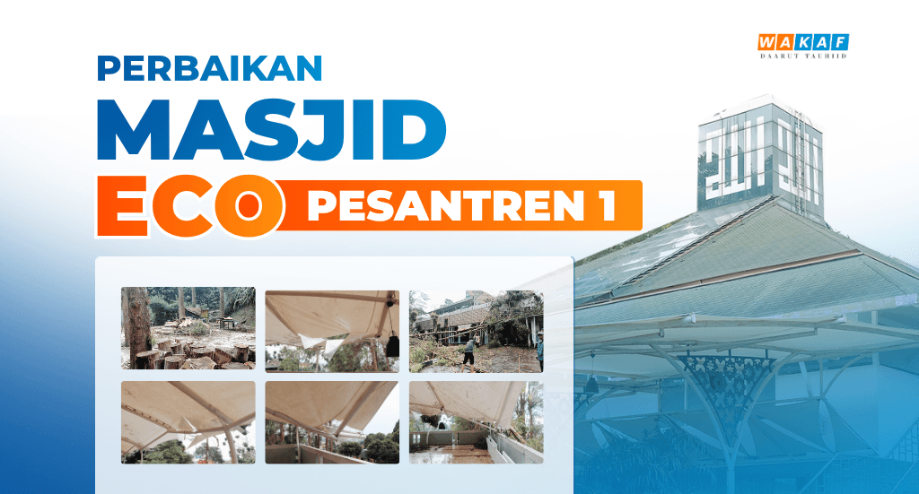 DARURAT! SELASAR MASJID ECO Pesantren 1 RUSAK PARAH! ⚠️
